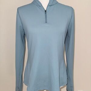 Yogalicious Light Blue Activewear half zipper